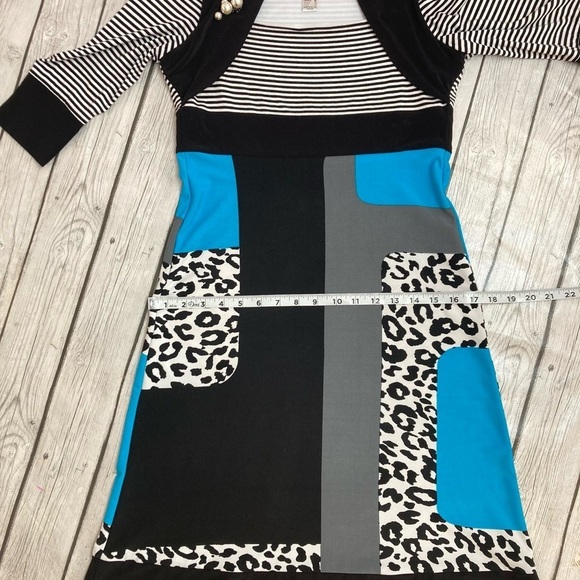 Joseph Ribkoff Mod Color Block Dress - Picture 6 of 10